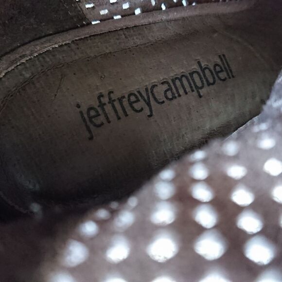 Jeffrey Campbell Jenelle Perfed taupe suede Boot size 6.5 - Picture 6 of 9